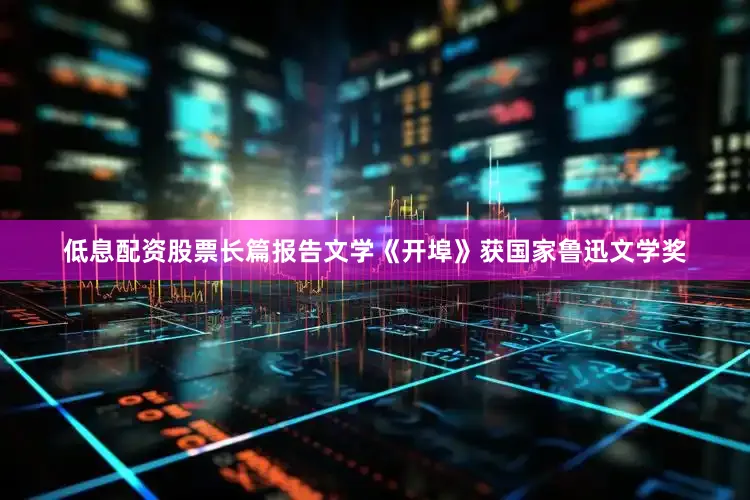 低息配资股票长篇报告文学《开埠》获国家鲁迅文学奖